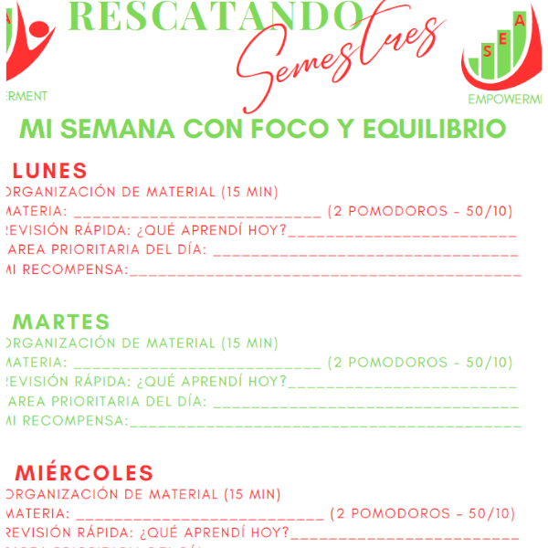 Rescatando Semestres Semanal